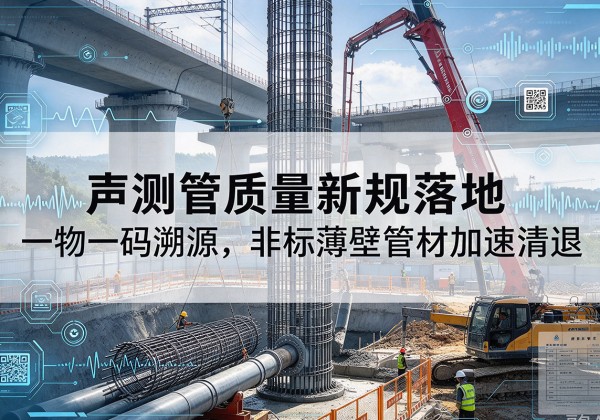 禹城声测管质量新规落地，一物一码溯源，非标薄壁管材加速清退