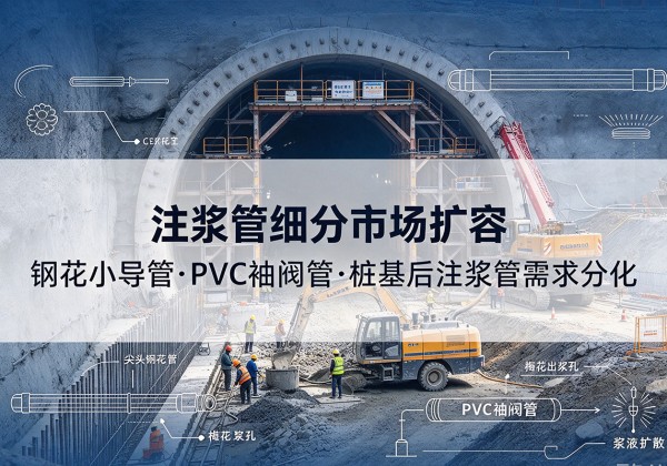 禹城注浆管细分市场扩容，隧道钢花小导管、PVC 袖阀管、桩基后注浆管需求分化